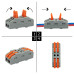 Клемма СМК 222-422 проходная 2 полюса (0,08-4 мм²), серая (25 шт./уп.) REXANT