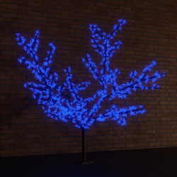 Светодиодное дерево Сакура, высота 2,4м, диаметр кроны 2,0м, RGB светодиоды, контроллер, IP65, понижающий трансформатор в комплекте NEON-NIGHT