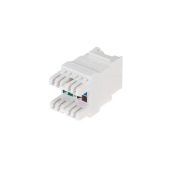Модуль Keystone Jack RJ-45(8P8C), UTP неэкранированный, CAT 6, тип 180 градусов, с пылезащитной шторкой, белый REXANT PRO Модуль Keystone Jack RJ-45(8P8C), UTP неэкранированный, CAT 6, тип 180 градусов, с пылезащитной шторкой, белый REXANT PRO