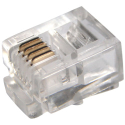 Разъем телефонный UTP, RJ-14 (6P4C), CAT 3 PROconnect