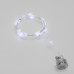 Гирлянда светодиодная Снежинки, 2м, 20LED, БЕЛЫЙ, IP20, 2хCR2032 в комплекте NEON-NIGHT