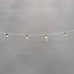 Гирлянда светодиодная Баночки 1,5 м, 10 LED, прозрачный ПВХ, цвет свечения теплый белый, 2 х АА (батарейки не в комплекте) NEON-NIGHT