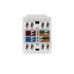 Модуль Keystone Jack RJ-45(8P8C), UTP неэкранированный, CAT 6, тип 180 градусов, с пылезащитной шторкой, белый REXANT PRO