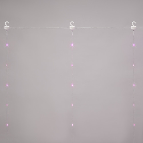 Гирлянда Светодиодный дождь из росы 3х3 м, розовый, USB + пульт управления NEON-NIGHT