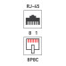 Розетка сетевая LAN, на стену, 1 гнездо 8Р8С (RJ-45), CAT 5e REXANT 