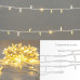 Гирлянда светодиодная Нить 20м 200 LED ТЕПЛЫЙ БЕЛЫЙ белый каучук IP67 постоянное свечение 24В соединяется NEON-NIGHT нужен транс-ор 531-100/531-311/531-312
