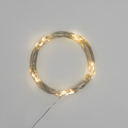 Гирлянда светодиодная Роса 5 м, 50LED, ТЕПЛЫЙ БЕЛЫЙ, IP20, USB NEON-NIGHT