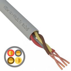 Кабель огнестойкий КПСнг(А)-FRLSLTx 2x2x1,00мм², бухта 200м REXANT Кабель огнестойкий КПСнг(А)-FRLSLTx 2x2x1,00мм², бухта 200м REXANT