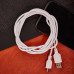 Кабель USB-A – mini USB, 1А, 1,8м, ПВХ, белый REXANT