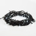 Гирлянда Нить управляемая 10м 100 LED СИНИЙ черный ПВХ IP65 свечение с динамикой 230В контроллер в комплекте NEON-NIGHT