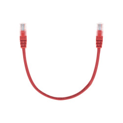 Патч-корд U/UTP, CAT 5e, RJ45-RJ45, 26AWG, LSZH, красный, 0,3м REXANT