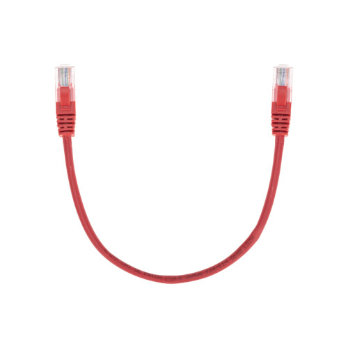 Патч-корд U/UTP, CAT 5e, RJ45-RJ45, 26AWG, LSZH, красный, 0,3м REXANT