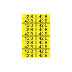Наклейка знак электробезопасности «42 В» 15х50 мм REXANT (20шт на листе)