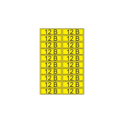 Наклейка знак электробезопасности «12 В» 15х50 мм REXANT (20 шт на листе)