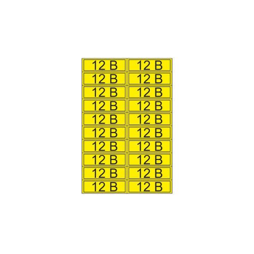 Наклейка знак электробезопасности «12 В» 15х50 мм REXANT (20 шт на листе)