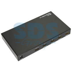 Делитель гнездо HDMI на 4 гнезда HDMI, металл REXANT