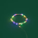 Гирлянда светодиодная Роса с крупными каплями 2м, 20LED, МУЛЬТИКОЛОР, IP20, тонкий батарейный блок, 2хCR2032 в комплекте NEON-NIGHT
