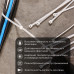 Стяжка кабельная нейлоновая 300x4,8мм, белая (100 шт/уп) PROconnect