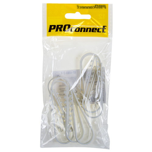 Дюбель-хомут 19-25мм, круглый, белый (10 шт/уп) PROconnect