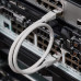 Шнур коммутационный, патч-корд F/UTP RJ45-RJ45, CAT 5e, LSZH серый, 0,5м REXANT 