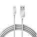Кабель USB-A – Lightning для Apple, 2,4А, 1м, в металлической оплетке REXANT