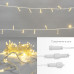 Гирлянда светодиодная Нить 10м 100 LED ТЕПЛЫЙ БЕЛЫЙ прозрачный ПВХ IP65 постоянное свечение 24В соединяется NEON-NIGHT нужен транс-ор 531-100/531-311/531-312