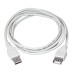 Кабель шт. USB-A – гн. USB-A, 2,4А, 5м, ПВХ, серый REXANT