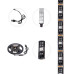 Лента светодиодная 5В, SMD5050, 7,2Вт/м, 30 LED/м, RGB, 10мм, 3м, с USB коннектором, черная, IP20 LAMPER