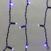 Гирлянда светодиодная Бахрома (Айсикл) 4,8х0,6м 176 LED СИНИЙ черный ПВХ IP65 постоянное свечение 230В нужен блок 303-500 NEON-NIGHT
