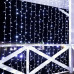 Гирлянда светодиодная Занавес 2х3м 448 LED БЕЛЫЙ прозрачный ПВХ IP65 постоянное свечение 230В нужен блок 303-500-1 NEON-NIGHT