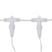Гирлянда светодиодная Занавес 2х3м 600 LED ТЕПЛЫЙ БЕЛЫЙ прозрачный ПВХ IP65 эффект мерцания 230В нужен блок 303-500-1