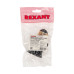 Патрон-розетка карболитовый Е27 черный, с этикеткой REXANT