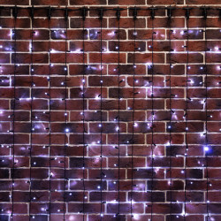 Гирлянда светодиодная Занавес 2х6м 768 LED БЕЛЫЙ черный ПВХ IP65 постоянное свечение 230В нужен блок 303-500 NEON-NIGHT