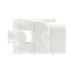Модуль Keystone Jack RJ-45(8P8C), UTP неэкранированный, CAT 5e, тип 180 градусов, с пылезащитной шторкой, белый REXANT PRO