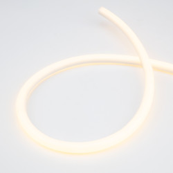 Гибкий неон диаметр 16мм круглый 144 LED/м ТЕПЛЫЙ БЕЛЫЙ 230В бухта 50м (с комплектом подключения) NEON-NIGHT