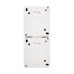 Блок вертикальный 2 розетки (керамика) INDUSTRIAL IP54 с/з, о/у, белый KRANZ