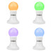 Лампа светодиодная, диаметр 50мм, E27, 9 LED, 3Вт, RGB, матовая колба, 230В NEON-NIGHT