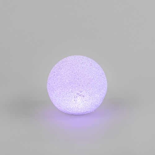 Фигура светодиодная Снежок RGB, 14 см