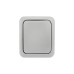 Выключатель одноклавишный Mini OG IP54 о/у, серый KRANZ