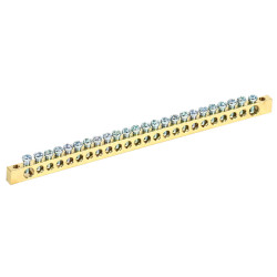 Шина PEN «земля-ноль» 6х9мм 24/2 (24 группы/крепеж по краям) REXANT