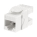 Модуль Keystone Jack RJ-45(8P8C), UTP неэкранированный, CAT 5e, тип 180 градусов, с пылезащитной шторкой, белый REXANT PRO