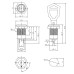 Выключатель ключ Ø12 250V 0.5А (2с) ON-OFF (K12-01)  REXANT
