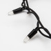 Гирлянда светодиодная Кластер 10м 200 LED ТЕПЛЫЙ БЕЛЫЙ черный каучук IP67 постоянное свечение 230В нужен блок 315-000 NEON-NIGHT
