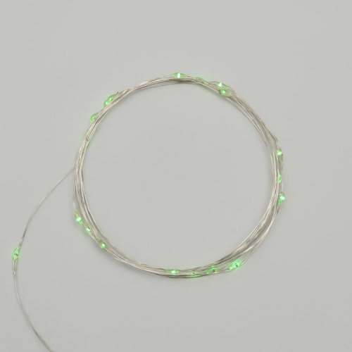 Гирлянда светодиодная Роса 2м, 20LED, ЗЕЛЕНЫЙ, IP20, 2хCR2032 в комплекте NEON-NIGHT