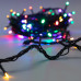 Гирлянда Нить управляемая 10м 100 LED МУЛЬТИКОЛОР (RGYB) черный ПВХ IP65 свечение с динамикой 230В нужен контроллер 217-204 NEON-NIGHT