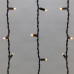 Гирлянда светодиодная Бахрома (Айсикл) 4,0х0,6м 128 LED ЖЕЛТЫЙ черный каучук 2,3мм IP67 постоянное свечение 230В нужен блок 315-000 NEON-NIGHT