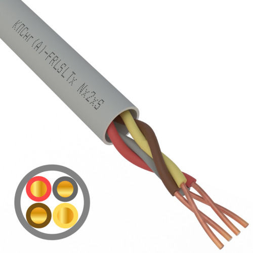 Кабель огнестойкий КПСнг(А)-FRLSLTx 2x2x1,00мм², бухта 200м REXANT