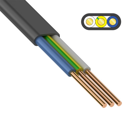 Кабель силовой медный ВВГ-Пнг(А)-LS 3x2,5 мм² 100 м 