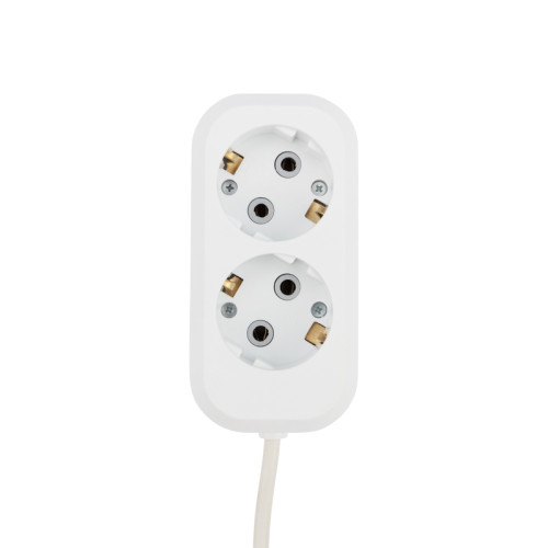 Удлинитель PROconnect 2 гнезда, 10 м, 3х0.75 мм², с/з, белый
