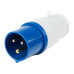Вилка 013 переносная 2Р+РЕ 16А 220В IP44 REXANT
